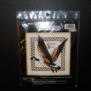 Monarch Horizons Takealongs Canada Goose Counted Cross Stitch Kit Vintage